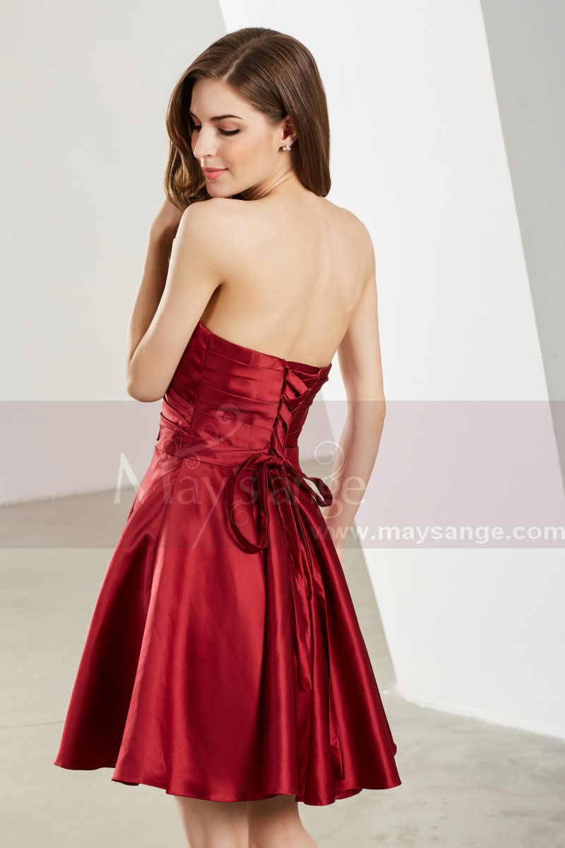 bustier-cocktail-dress-cute-red-party-dress