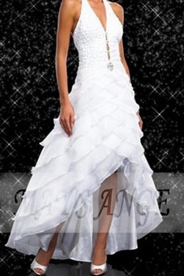White Fashion Dress For Special Occasion - P002 #1