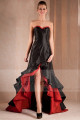 copy of Long Chiffon Evening Dress With Rhinestone Straps - Ref L275PROMO - 03