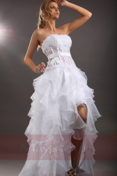 Online wedding dresses Isis visible corset and glitters - M043 #1