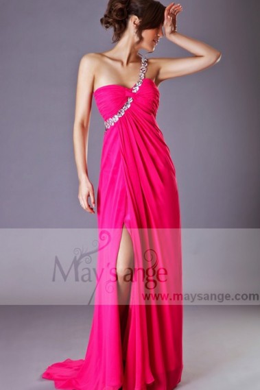 Summer Pink Long Dress For A Gala Evening - L012 #1