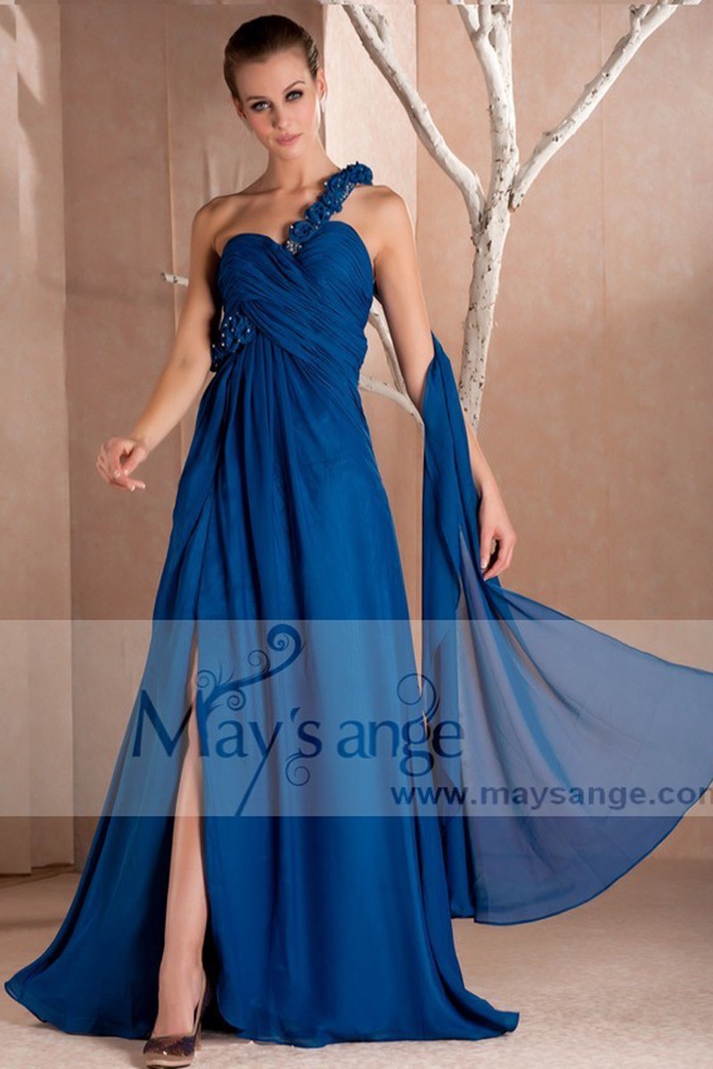 Robe longue Nuptiale pour vos plus belles soirées de mariage bleu