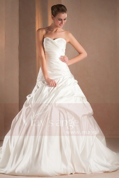 Sweetheart Strapless Imperial Wedding Gown - M313 #1