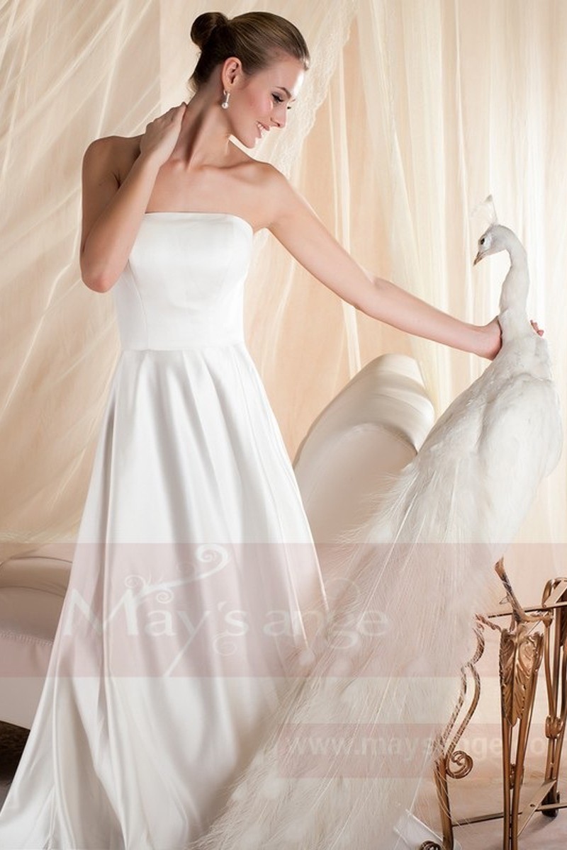 robe bustier blanche mariage