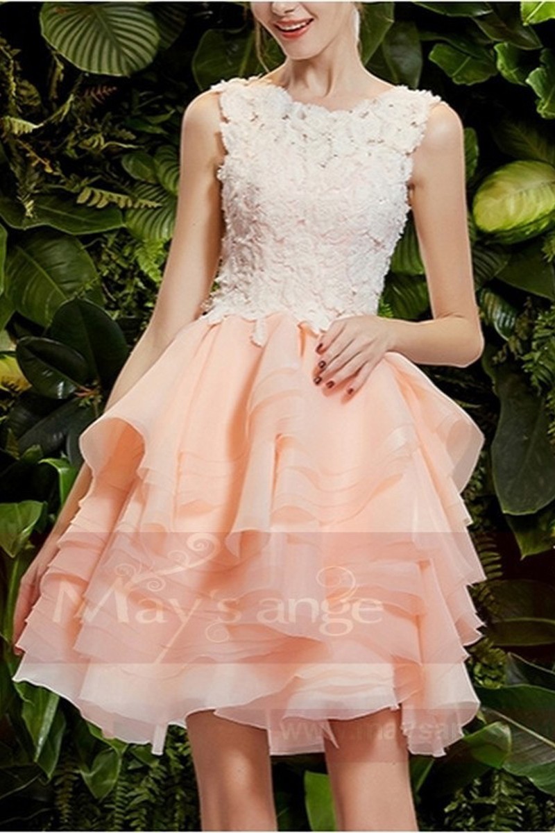 robe femme rose - Ref C749 - Robe de cocktail