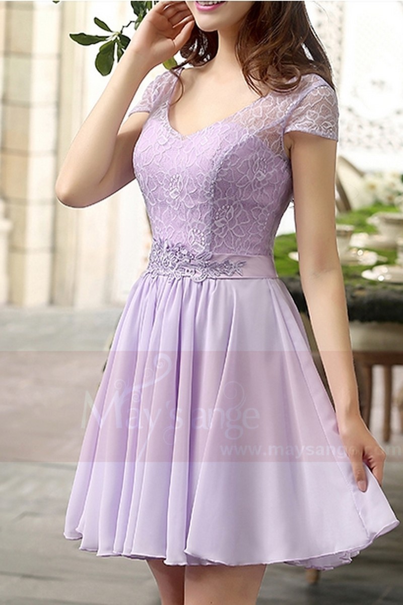 purple short dress