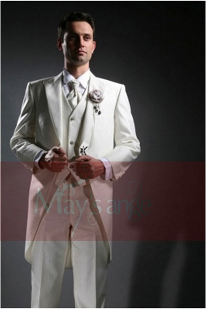 costume blanc mariage homme