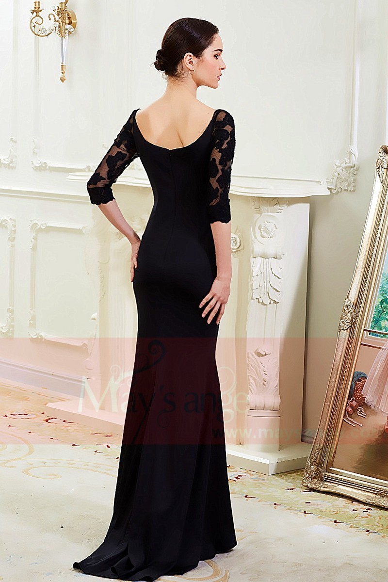 Renata Merino Wool Bell Sleeve Dress - Black - wool&
