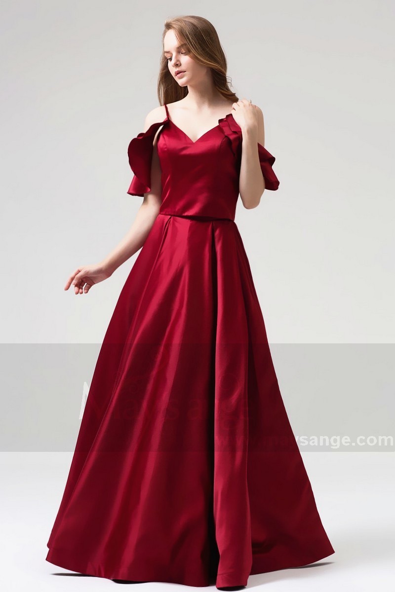 robe chic bordeaux pour mariage pas cher - Ref L820 ...