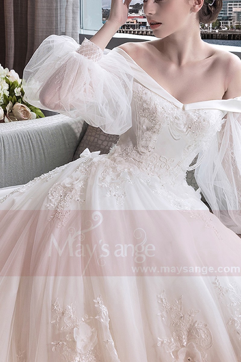 robe de mariée vintage sur mesure princesse - Ref M396 - Robes de mariée